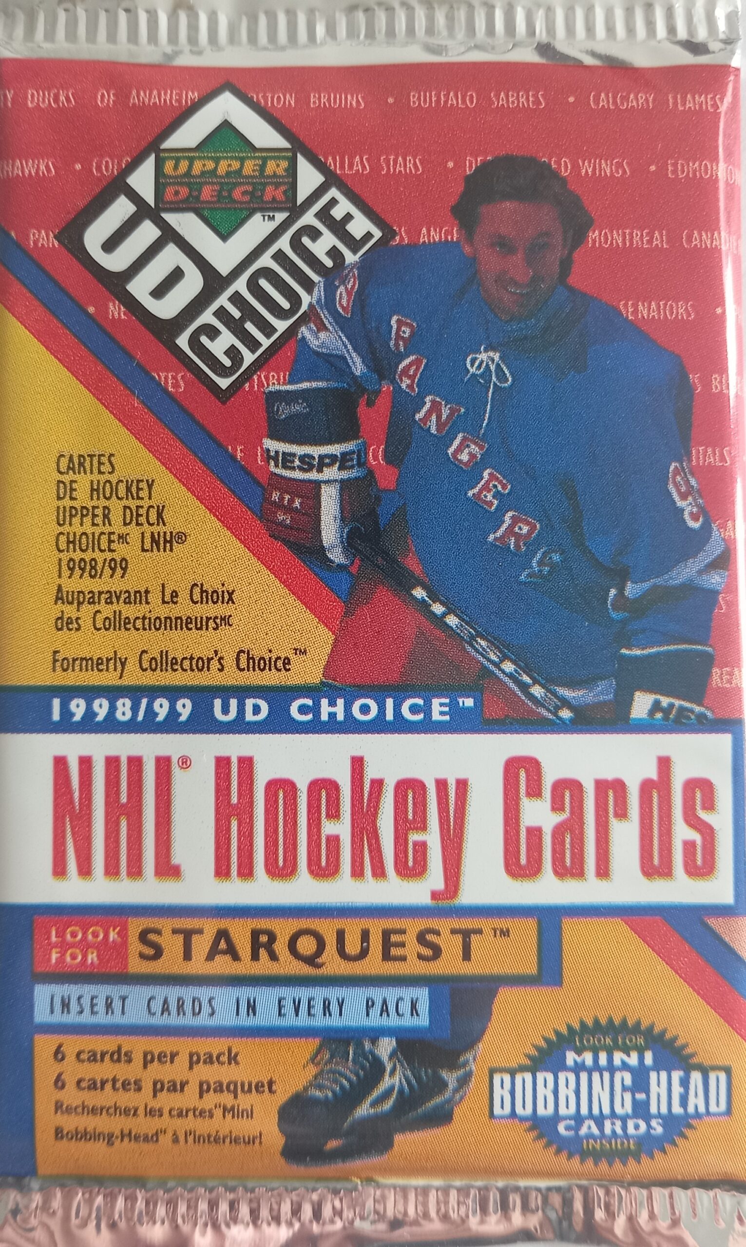 1998-99 UD Choice Hockey Hobby Balíček