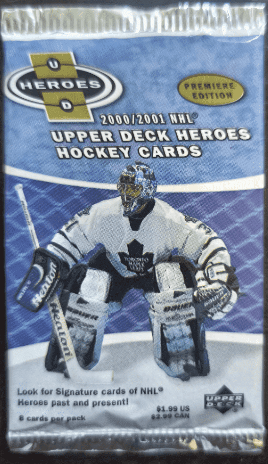 2000-01 Upper Deck Heroes Hockey Retail Balíček