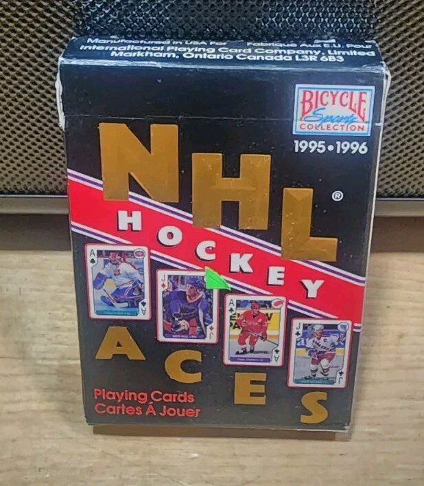 1995-96 NHL Hockey Aces Bicycle Playing Cards