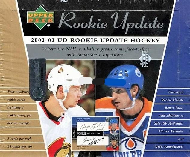 2002-03 Upper Deck Rookie Update Hockey Hobby Balíček