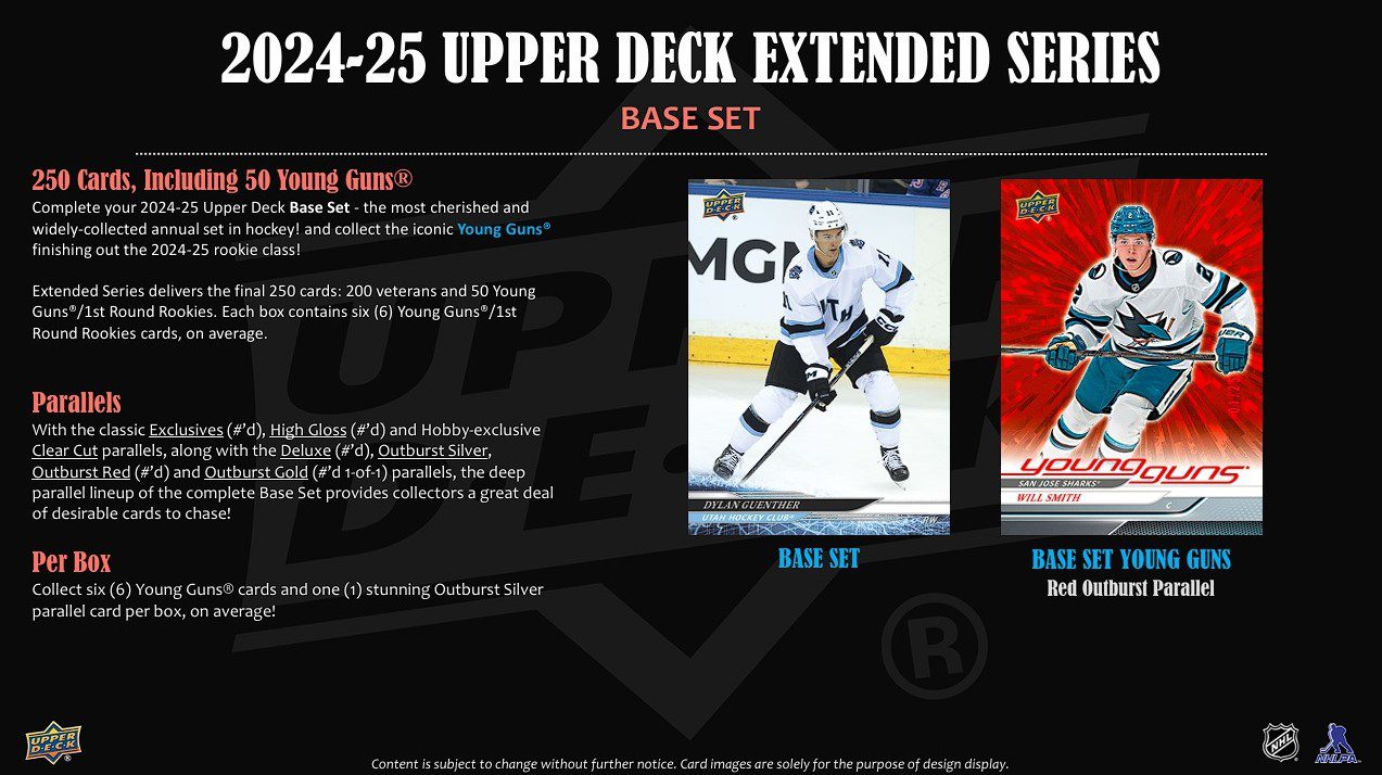 2024-25 Upper Deck Extended Series Hockey Hobby Balíček - Obrázek 6