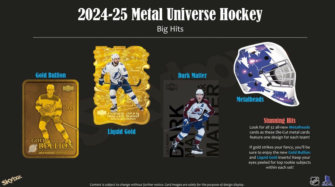 2024-25 Upper Deck Skybox Metal Universe Hockey Hobby Balíček - Obrázek 4