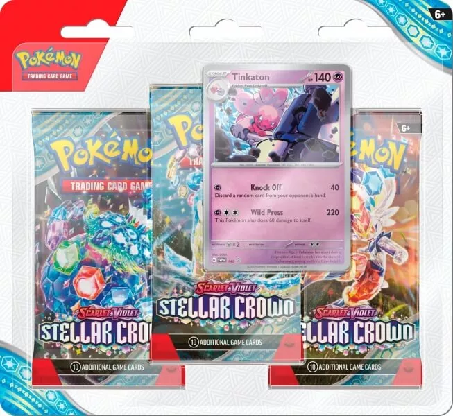 Pokemon Stellar Crown - 3 Pack Blister
