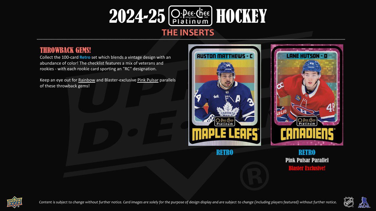 2024-25 Upper Deck O-Pee-Chee Platinum Hockey Blaster Box - Obrázek 4