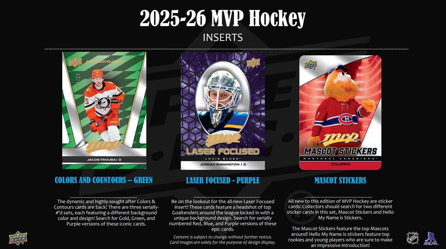 2025-26 Upper Deck MVP Hockey Hobby Balíček - Obrázek 3