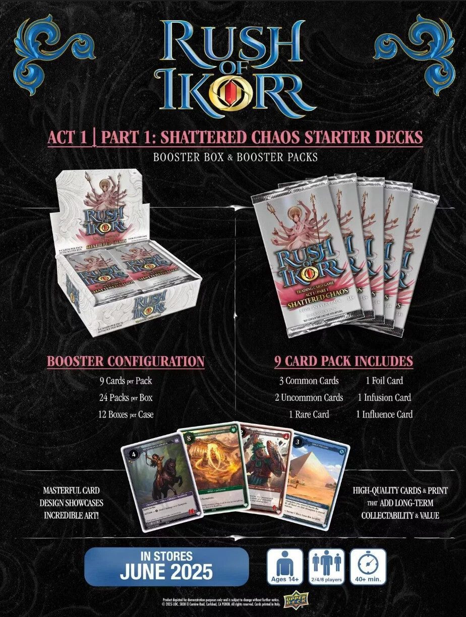 2025 Rush of Ikorr TCG Shattered Chaos Booster Balíček - Obrázek 4
