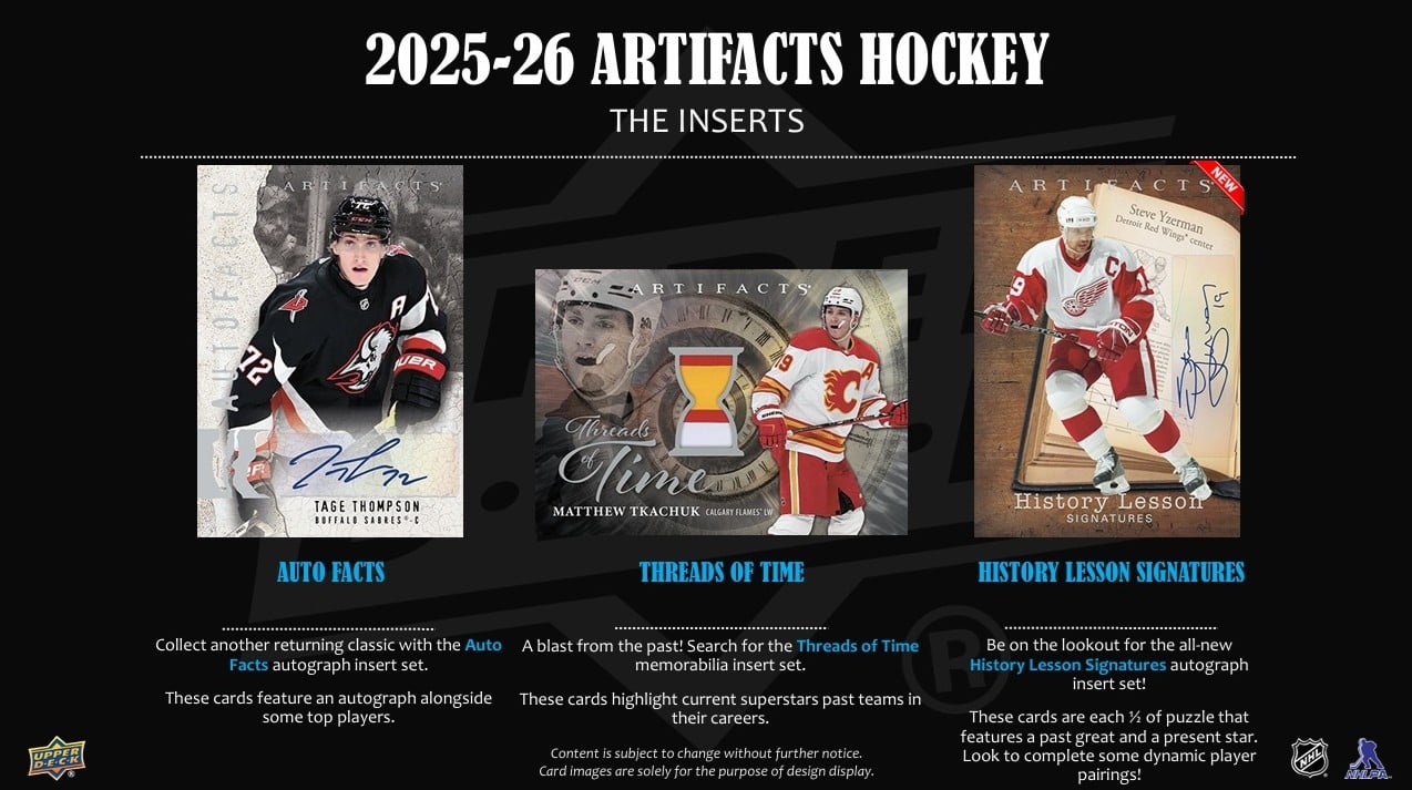 2025-26 Upper Deck Artifacts Hockey Hobby Balíček - Obrázek 4