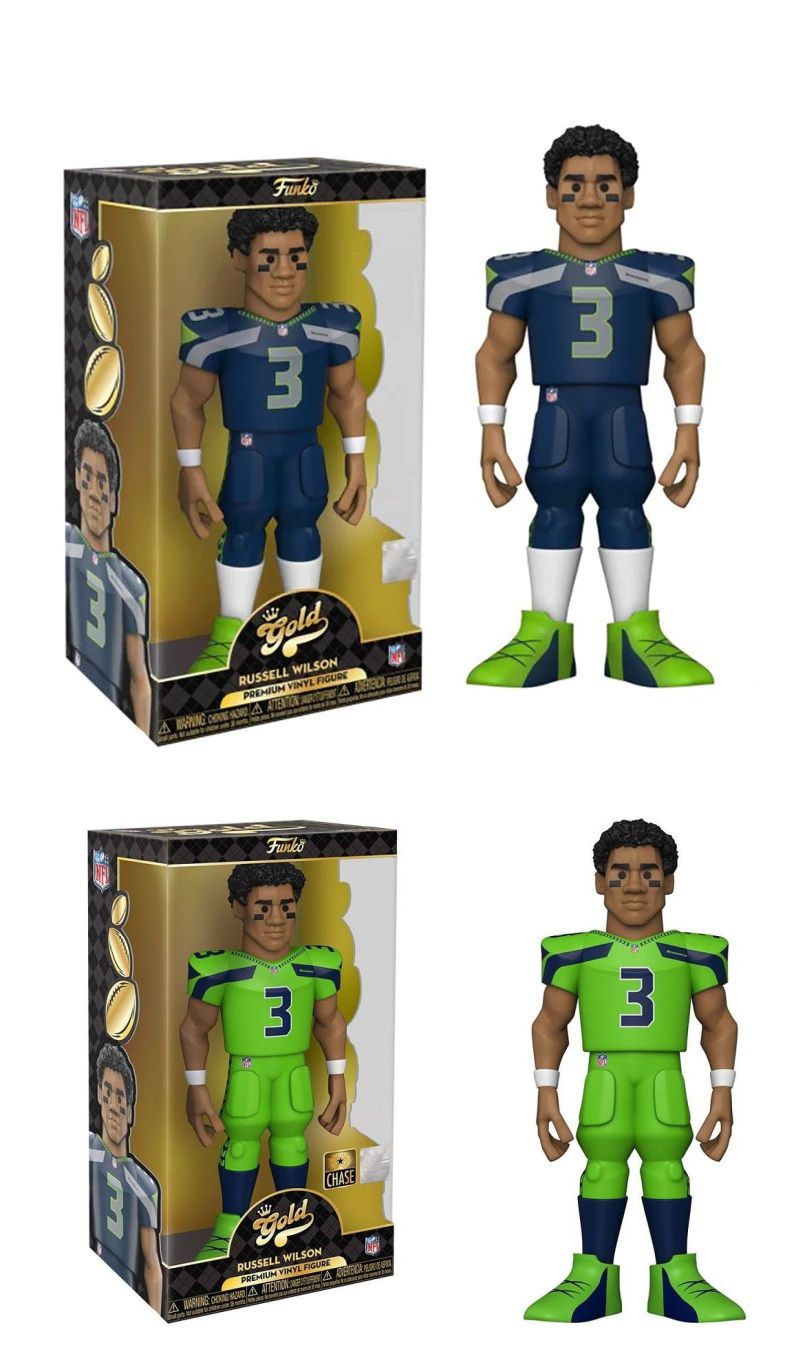 NFL - Russel Wilson Gold Vinyl Figure 30 cm - Obrázek 4
