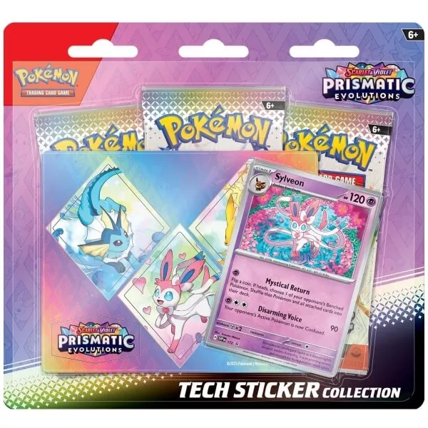Pokémon Prismatic Evolutions Tech Sticker Collection - Sylveon