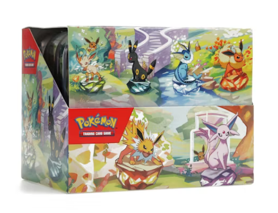 Pokémon TCG: Scarlet & Violet Prismatic Evolutions - Mini Tin Display