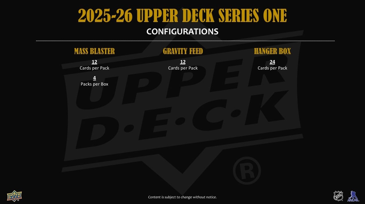 2025-26 Album Upper Deck Series 1 STARTER KIT - Obrázek 3
