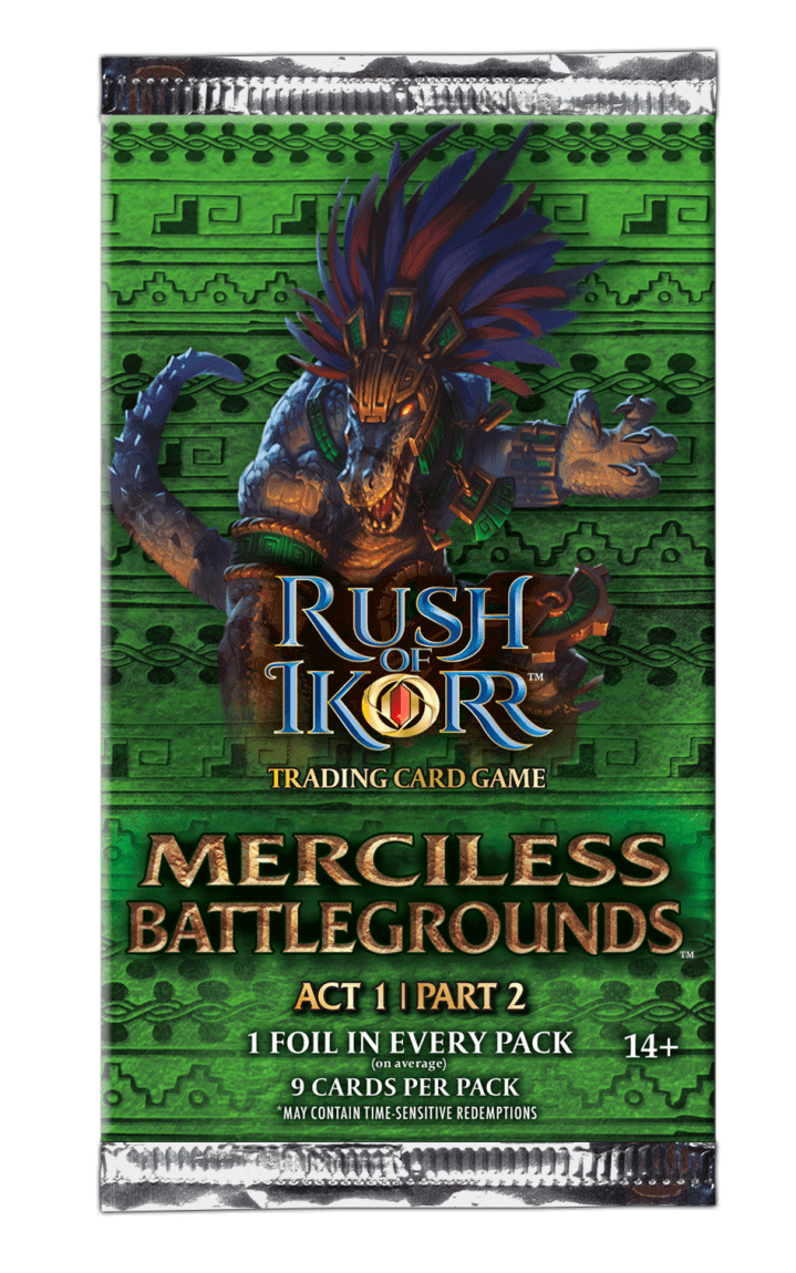 2025 Upper Deck Rush of Ikorr TCG Merciless Battleground Booster Balíček
