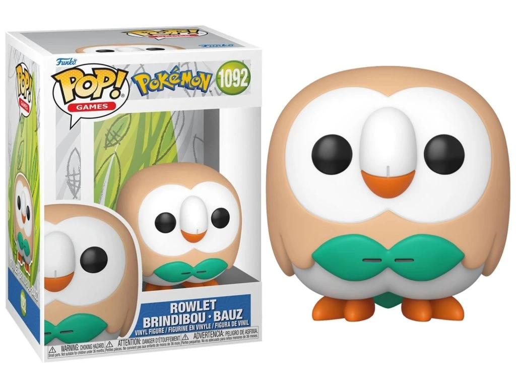 Funko POP! 1092 Games: Pokémon - Rowlet