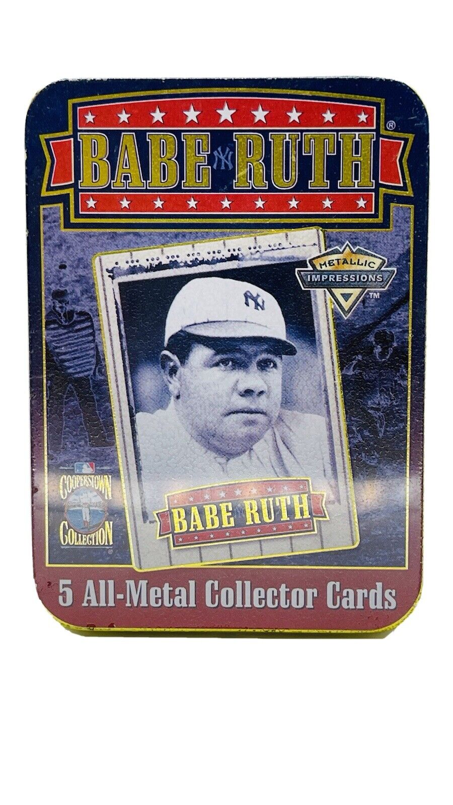 1994 Babe Ruth Series 2 Metallic Impressions All-Metal Collector Tin