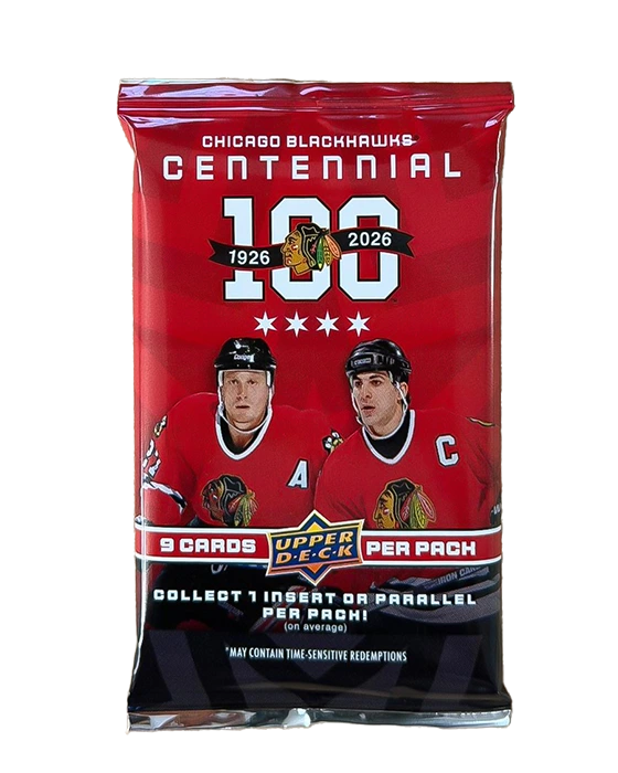 2025-26 Upper Deck Chicago Blackhawks Centennial Hobby Balíček