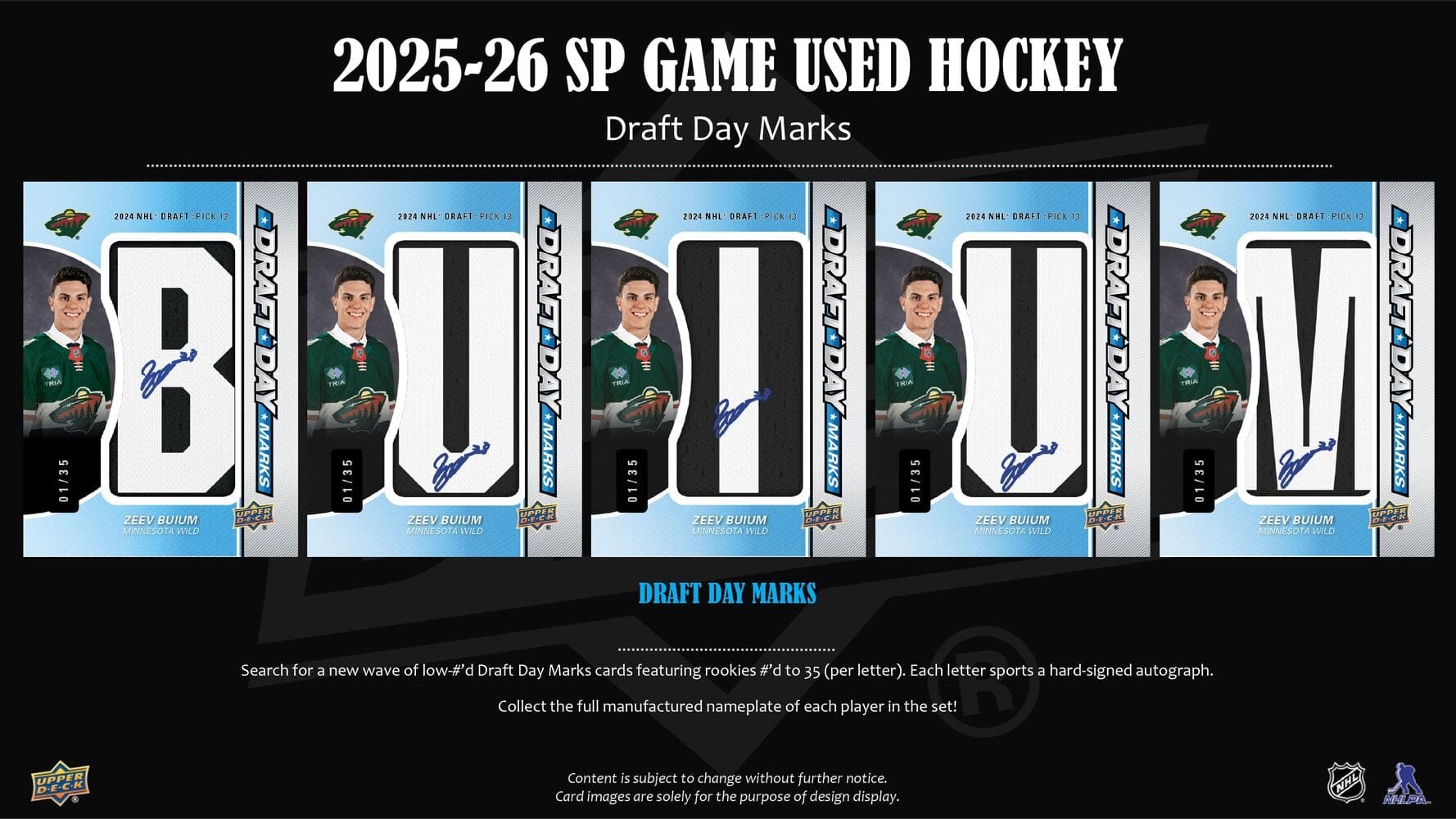 2025-26 Upper Deck SP Game Used Hockey Hobby Box - Obrázek 3